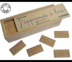 Tout Pour le Jeu Coffret découverte des lettres en bois "J'apprends à lire" - fabrication française