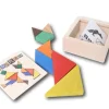 Tout Pour le Jeu Coffret Tangram bois coloré fabrication France