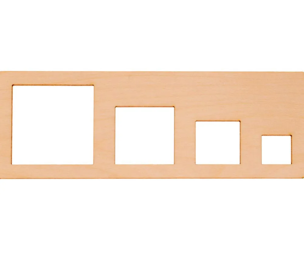 Tout Pour le Jeu Coffret traçage formes géométriques - 8 pochoirs bois