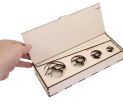 Tout Pour le Jeu Coffret traçage formes géométriques - 8 pochoirs bois