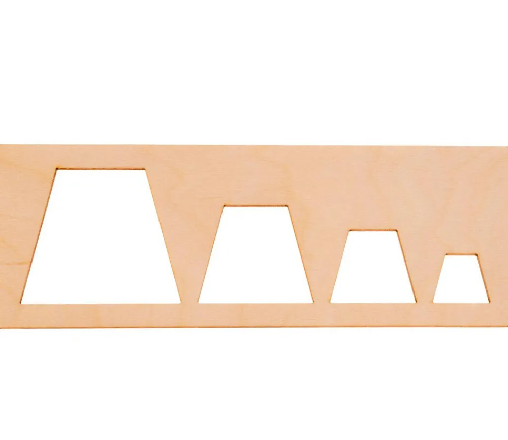 Tout Pour le Jeu Coffret traçage formes géométriques - 8 pochoirs bois