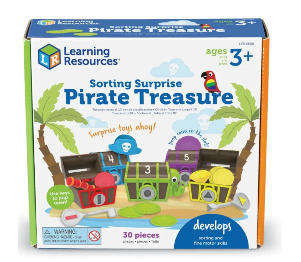 Tout Pour le Jeu Coffret trésor surprise Pirate : tri et motricité mathématiques