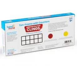 Tout Pour le Jeu Comptage lot de 10 - Démo Math - ten frame repositionnables (4 grilles + 40 pions)
