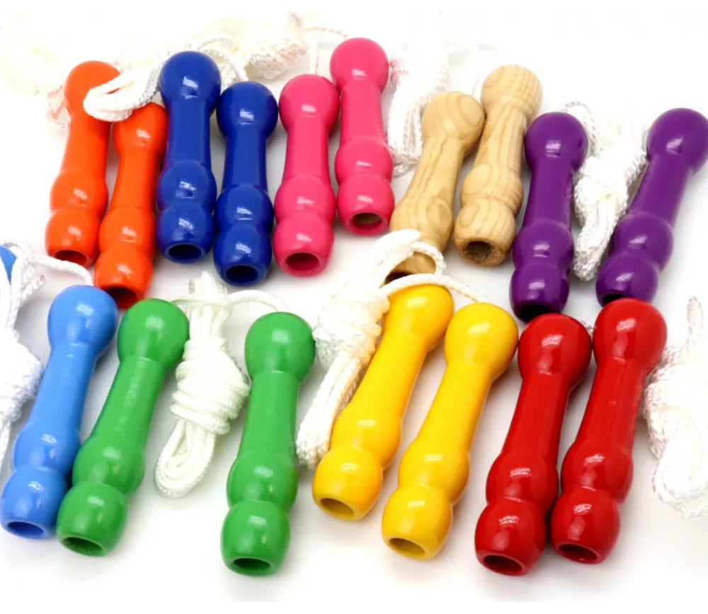 Enfant Tout Pour le Jeu Corde à sauter en bois coloré