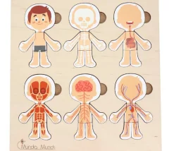 Tout Pour le Jeu Corps humain découverte : 6 mini puzzles bois