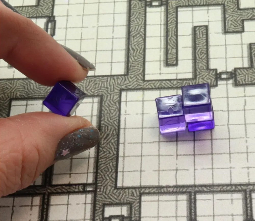 Tout Pour le Jeu Cube 8 mm plastique translucide coloré