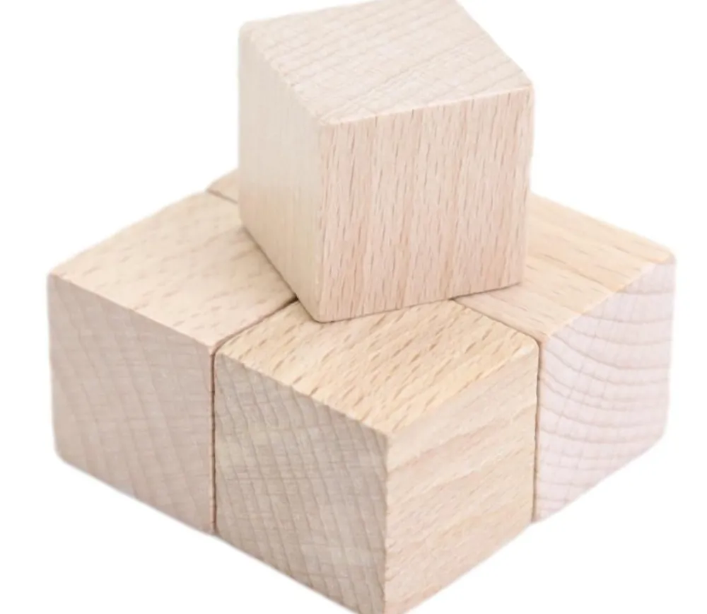 Tout Pour le Jeu Cube bois naturel 2.5 cm. 25 x 25 x 25 mm à l'unité