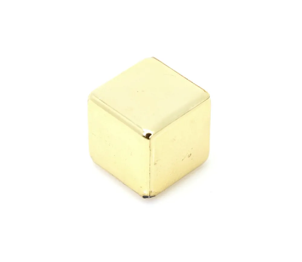Tout Pour le Jeu Cube doré en plastique 10 mm à l'unité