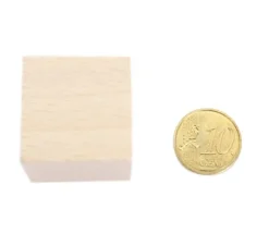 Tout Pour le Jeu Cube en bois 3 cm naturel 30 x 30 x 30 mm à l'unité