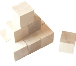 Tout Pour le Jeu Cube en bois 3 cm naturel 30 x 30 x 30 mm à l'unité