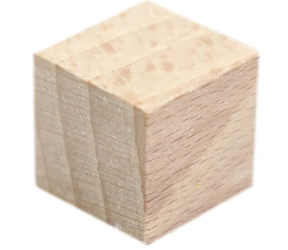 Tout Pour le Jeu Cube naturel en bois 2 cm. 20 x 20 x 20 mm à l'unité