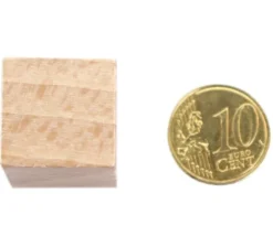 Tout Pour le Jeu Cube naturel en bois 2 cm. 20 x 20 x 20 mm à l'unité