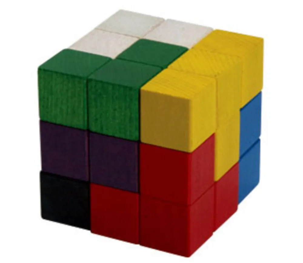 Tout Pour le Jeu Cube SOMA 7 cm composé de cubes 2.3 x 2.3 cm en bois