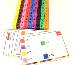 Tout Pour le Jeu Cubes Math - set activités - 100 cubes + 15 fiches