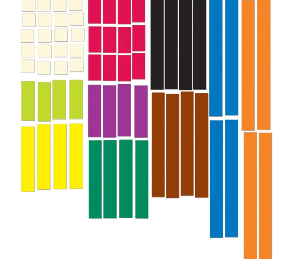 Tout Pour le Jeu Cuisenaire magnétique - 64 réglettes géantes aimantées