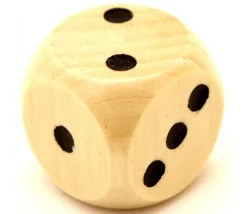 Tout Pour le Jeu Dé 1 2 2 3 3 4 en bois 16 mm avec les points