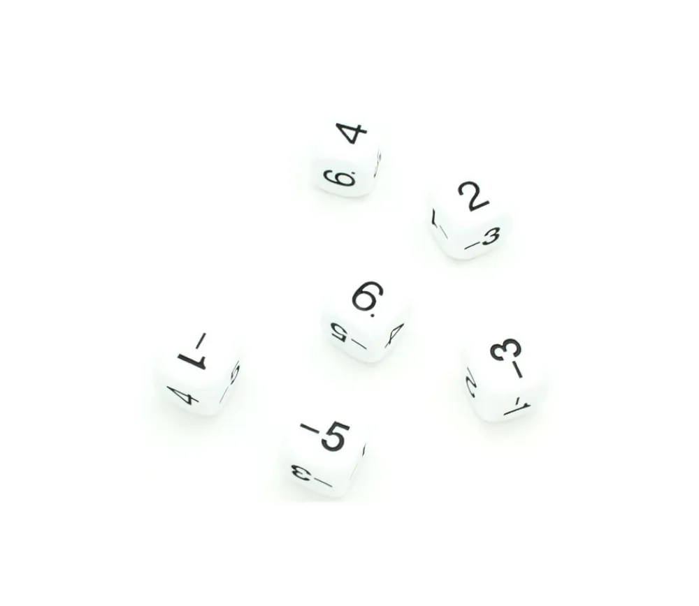Tout Pour le Jeu Dé -1 -3 -5 2 4 6 pair positif et impair négatif en 22 mm