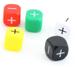 Tout Pour le Jeu Dé + + - - 2 faces neutres FUDGE Fate 16 mm