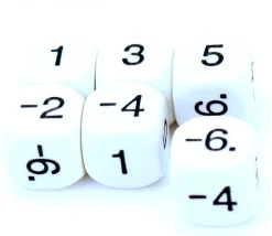 Tout Pour le Jeu Dé 1 3 5 -2-4-6 impair positif et pair négatif en 16 mm