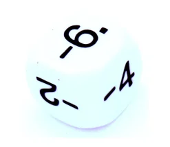 Tout Pour le Jeu Dé 1 3 5 -2-4-6 impair positif et pair négatif en 16 mm