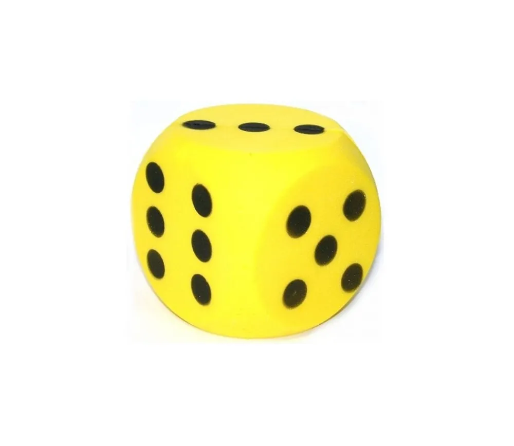 Enfant Tout Pour le Jeu Dé 15 cm géant mousse bas de gamme jaune