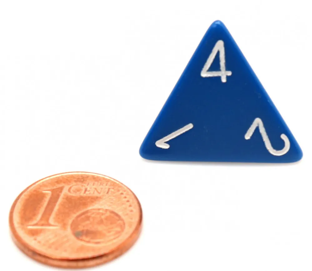 Tout Pour le Jeu Dé 4 faces 1 à 4 opaques d4 pour jeux à l'unité