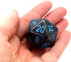 Tout Pour le Jeu Dé 20 faces 34 mm Speckled ciel étoilé bleu foncé