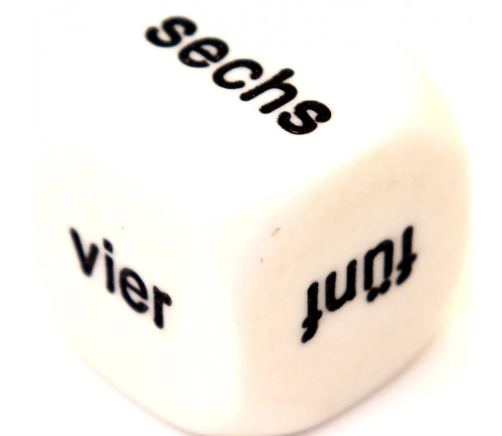 Tout Pour le Jeu Dé 6 faces allemand 1 à 6 - eins sechs