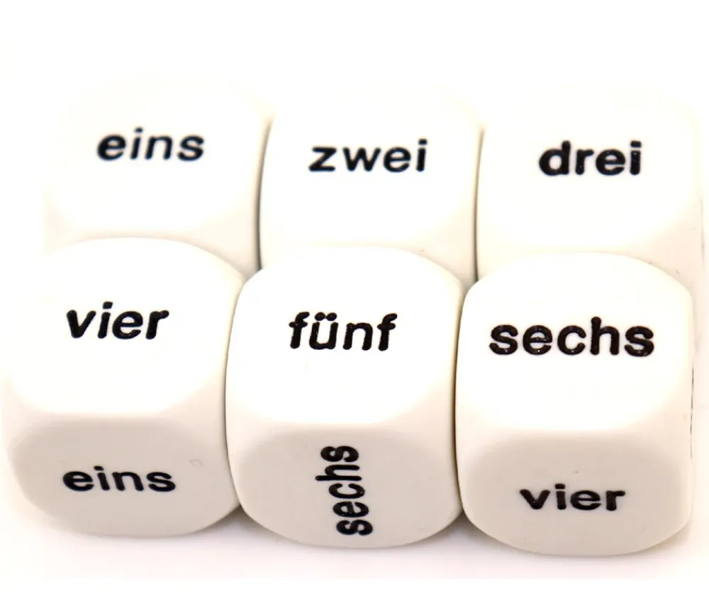 Tout Pour le Jeu Dé 6 faces allemand 1 à 6 - eins sechs