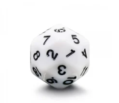 Tout Pour le Jeu Dé 30 faces blanc chiffres noirs D30 de jeu