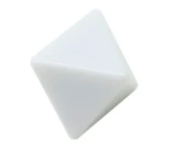 Tout Pour le Jeu Dé 8 faces blanc neutre à personnaliser standard 2.5 cm