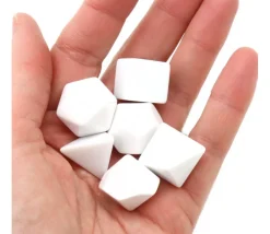 Tout Pour le Jeu Dé 8 faces blanc neutre à personnaliser standard 2.5 cm