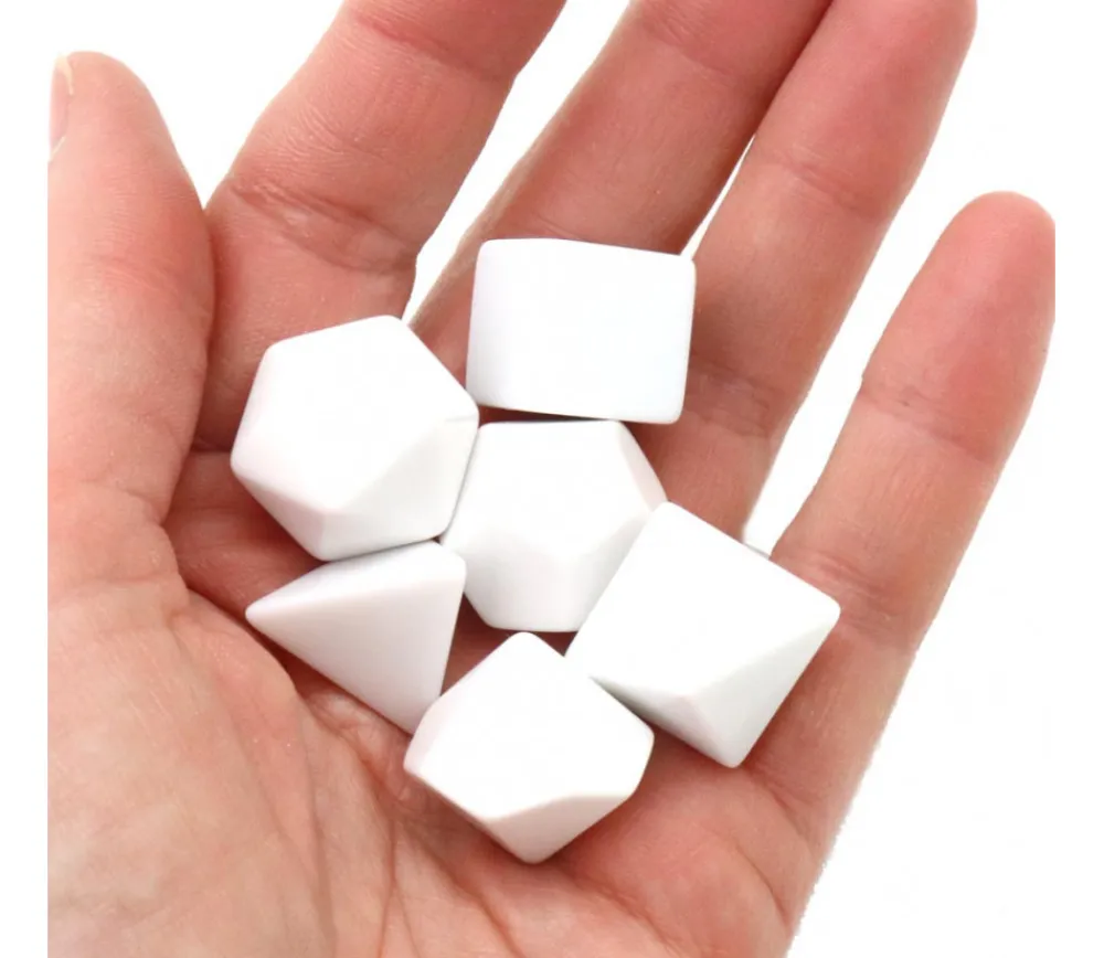 Tout Pour le Jeu Dé 12 faces blanc neutre à personnaliser 2.2 cm