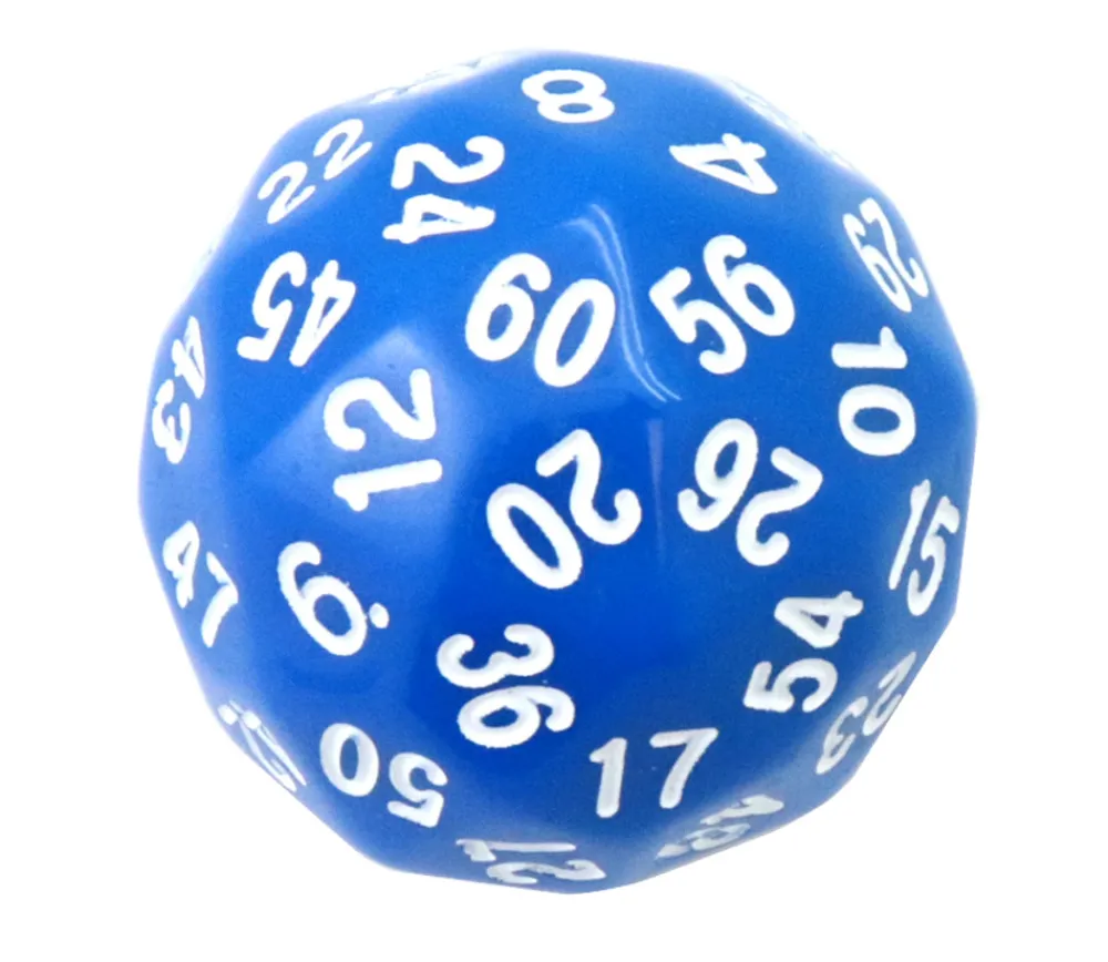 Tout Pour le Jeu Dé 60 faces bleu D60 de jeu
