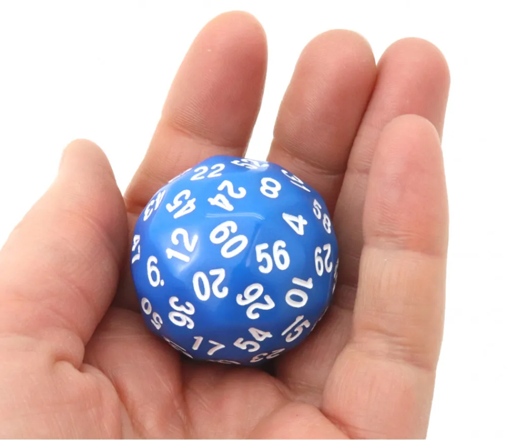 Tout Pour le Jeu Dé 60 faces bleu D60 de jeu