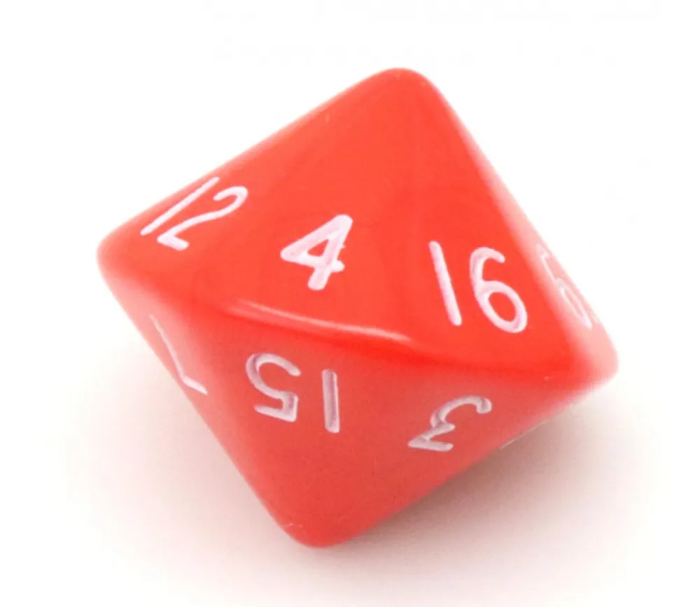 Tout Pour le Jeu Dé 16 faces D16 à l'unité (couleur mise au hasard)