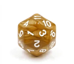 Tout Pour le Jeu Dé 30 faces doré D30 de jeu