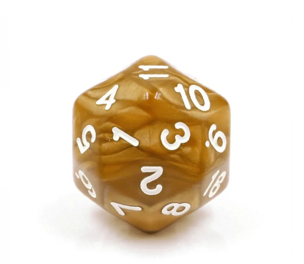 Tout Pour le Jeu Dé 30 faces doré D30 de jeu