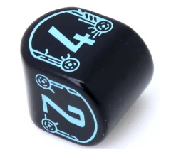 Tout Pour le Jeu Dé 4 faces Galactic moderne (forme arrondie)