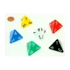Tout Pour le Jeu Dé 4 faces géant 1 à 4 opaque 31 mm jumbo à l'unité (couleur mise au hasard)