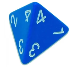 Tout Pour le Jeu Dé 4 faces géant 1 à 4 opaque 31 mm jumbo à l'unité (couleur mise au hasard)