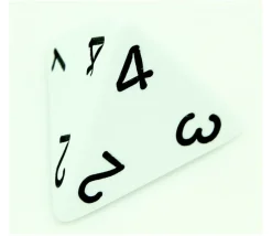 Tout Pour le Jeu Dé 4 faces géant 1 à 4 opaque 31 mm jumbo à l'unité (couleur mise au hasard)