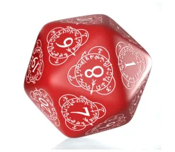 Tout Pour le Jeu Dé 20 faces géant effet graphique compteur de niveau rouge
