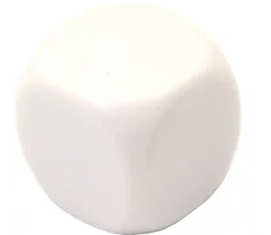 Tout Pour le Jeu Dé 6 faces neutre 25 mm coins arrondis à personnaliser