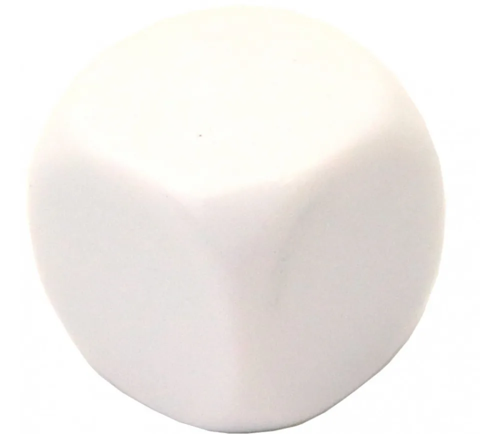 Tout Pour le Jeu Dé 6 faces neutre 25 mm coins arrondis à personnaliser
