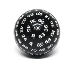 Tout Pour le Jeu Dé 100 faces noir D100 de jeu
