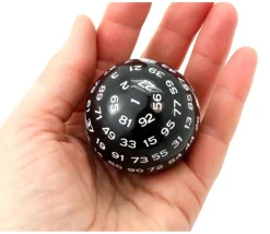 Tout Pour le Jeu Dé 100 faces noir D100 de jeu