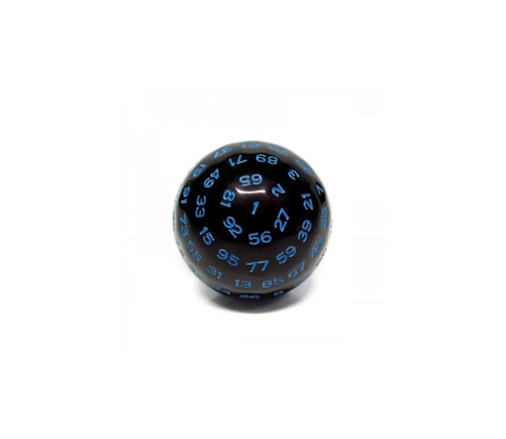 Tout Pour le Jeu Dé 100 faces noir et bleu D100 de jeu
