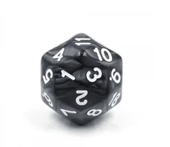 Tout Pour le Jeu Dé 30 faces noir perle D30 de jeu