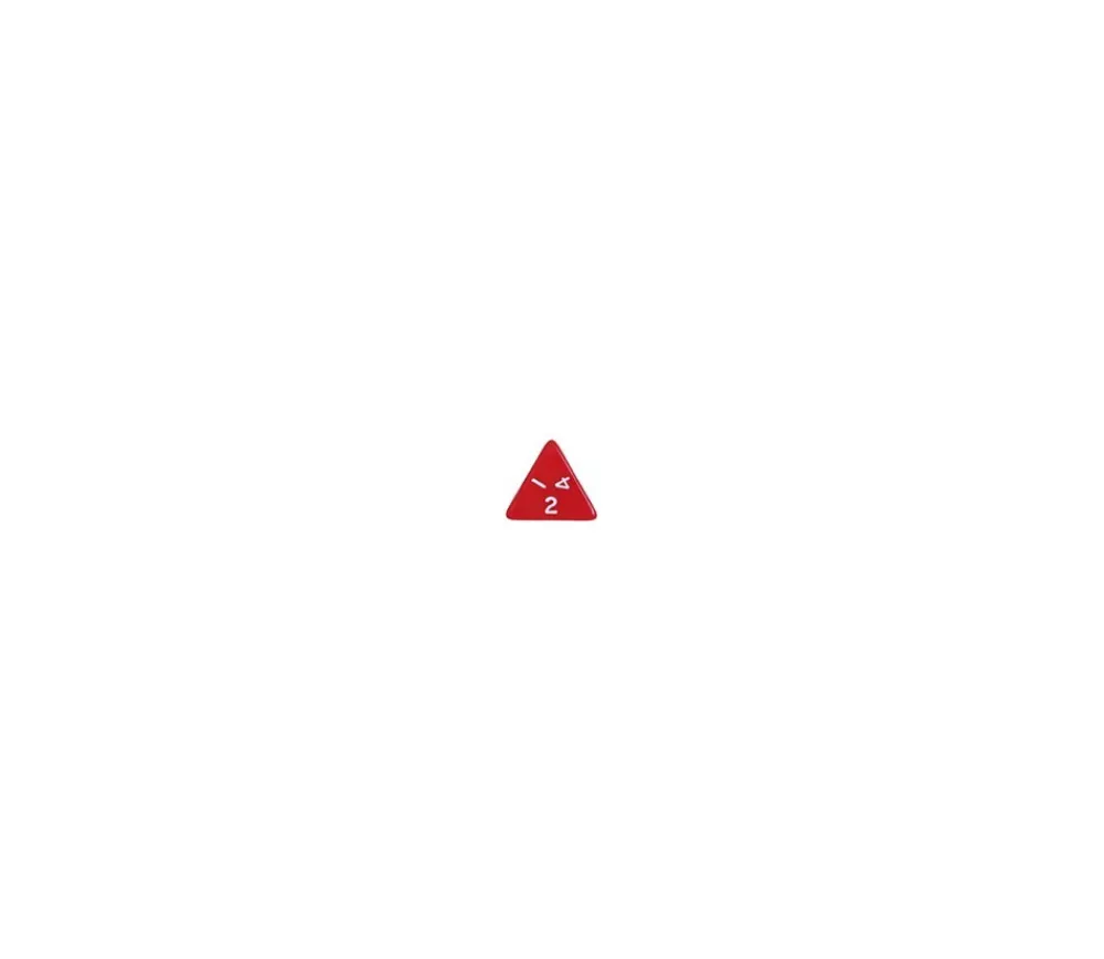 Tout Pour le Jeu Dé 4 faces pyramide 1 à 4 opaque à l'unité (couleur mise au hasard)
